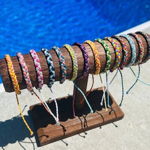 Braided Custom Pura Vida Style Bracelet/Anklet | String Bracelet | Adjustable | Waterproof Bracelet | String Bracelet | Puravida | Surfer