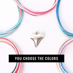 Shark Tooth Bracelet – Custom Pura Vida Style Adjustable Ocean Jewelry, Beach & Surf Gift for Sea Lovers