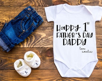 our first fathers day baby grow