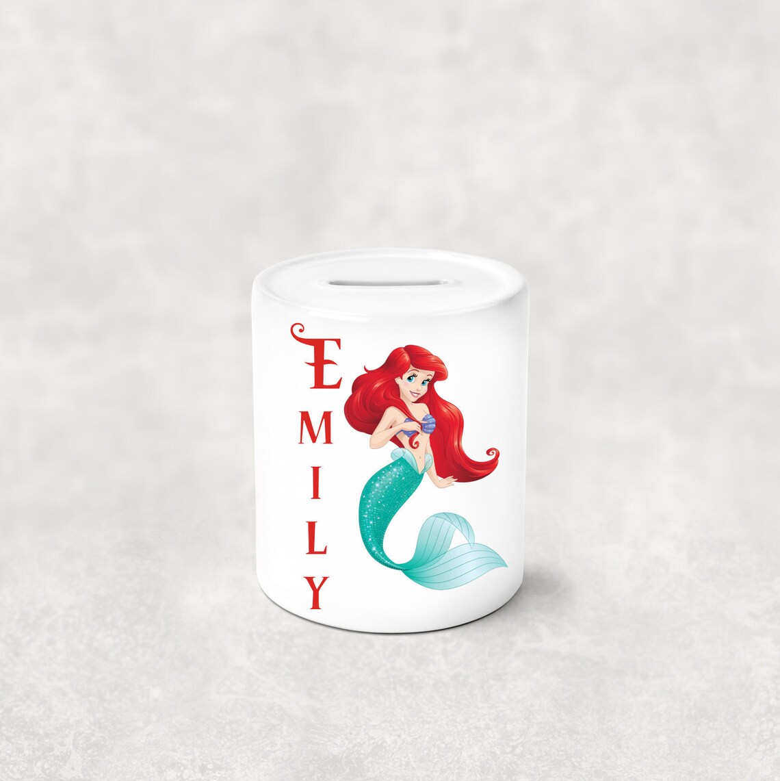 Personalised Disney Princess Money Box Gift Savings Piggy Bank Etsy