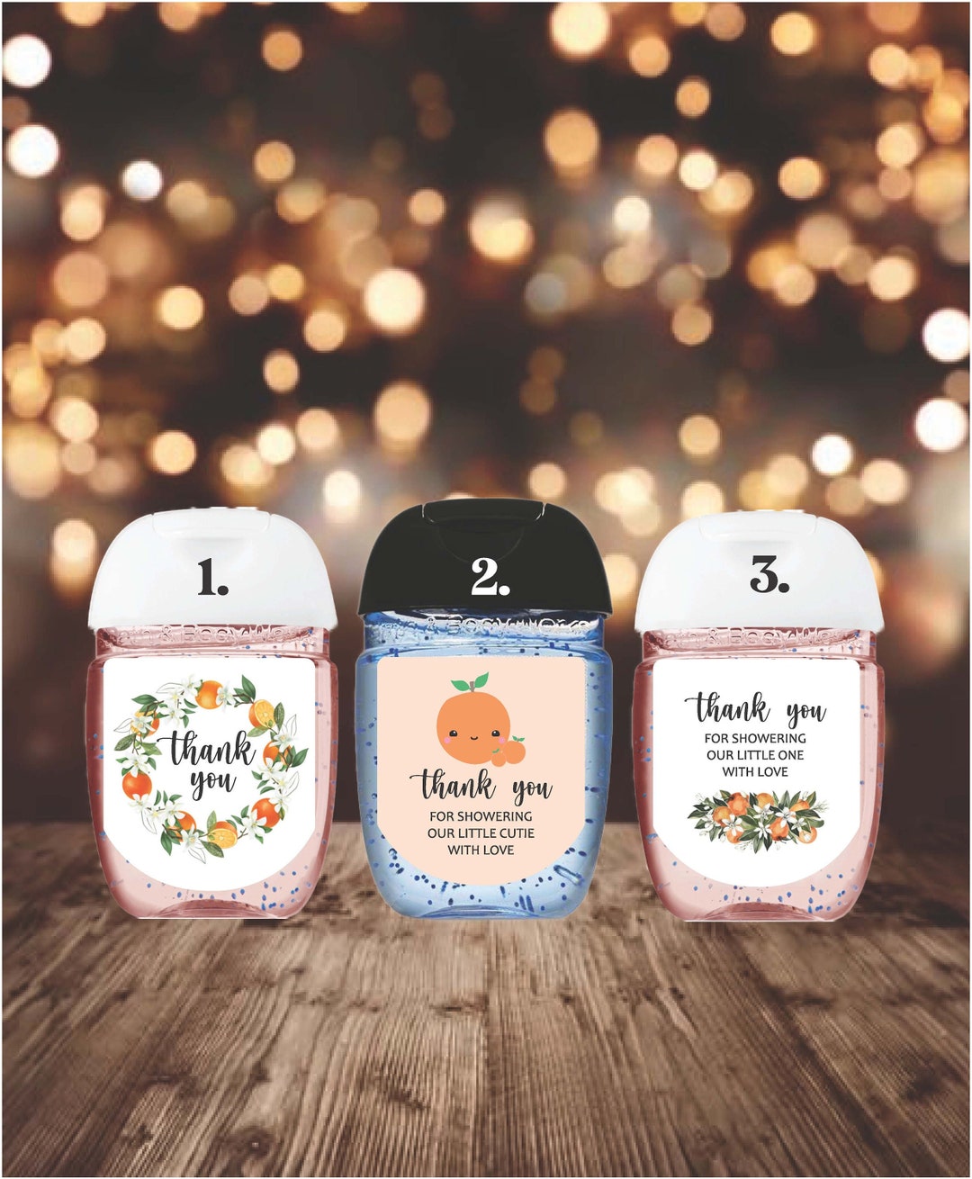 Set of 30 Labels Cuties Oranges Orange Floral Baby Etsy