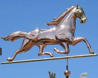 Brass Headed Horse Weathervane