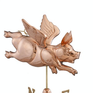 Happy Flying Pig Weathervane