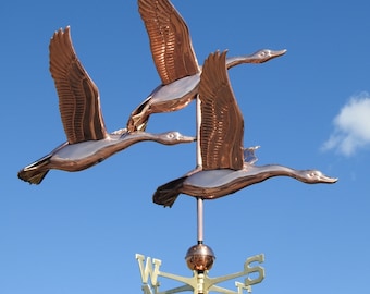 Large Deluxe Three Geese Weathervane