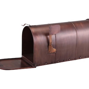 Premium Large Copper Mailbox With Bronze Finish