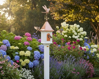 Victorian Birdhouse with Weathervane