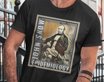 JOHN SNOW EPIDEMIOLOGY Shirt, Epidemiologist Gift, Christmas Gift, Public Health Shirt, Microbiology Shirt, Lab Week Gift, Scientist Shirt