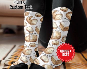 Sourdough Hoe Socks, Funny Bread Making Gift, Bread Lover, Home Maker, Sourdough Gifts, Sourdough Mom Socks, Sourdough Baking Gifts