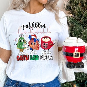 Cath Lab Christmas Group Shirt, Cardiology Holiday Matching Tshirt, Cath Lab Tech Gift, Cath Lab Nurse Shirt, Cardiac Nurse Shirt