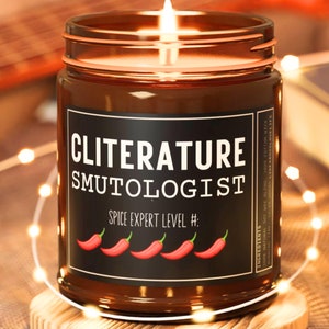 Cliterature Smut Reading Candle, Funny Valentine Smut Reader Gifts, Smut Book Lover Mom, Bookish Booktok Wife Gift, Bookworm Librarian Gift