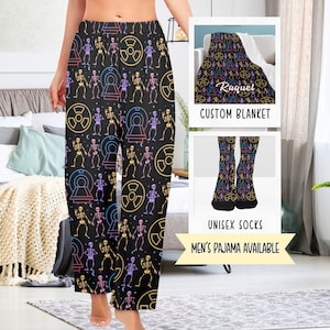 Radiology Halloween Pajama Pants, MRI Tech Spooky Season Gift, Xray Tech Pj Pants, Nuclear Med Lounge Pants, CT Tech Student Blanket Socks