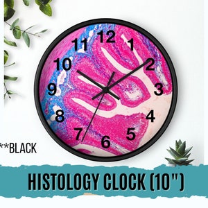 Customizable Histology Clock, Histology Gift, Histotech Gift, Pathology Gift, Medical Lab Science Gift, Lab Week Gift, Doctor Day Gift