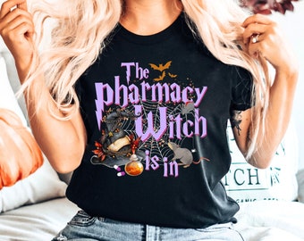 Pharmacy Witch Shirt, Pharmacy Tech Halloween Shirt, Pharmacy Tech Gifts, Pharmacist Shirt, Pharmacy Technician, Witch Shirt, Spooky Shirt