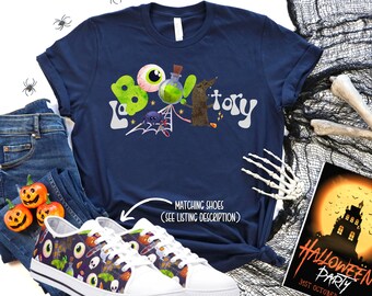 LaBOOratory Retro Halloween Shirt,Medical Mom Shirt,Phd Gift,Science Shirt,Research Shirt,Laboratory,Biology Teacher Shirt,Chemistry Shirt