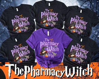 Pharmacy Witch Shirt, Pharmacy Tech Halloween Shirt, Pharmacy Tech Gifts, Pharmacist Shirt, Pharmacy Technician, Witch Shirt, Spooky Shirt