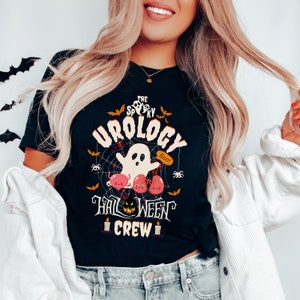 Spooky Urology Halloween Crew Shirt, Urology Nurse Group Tshirt, Urology Medical Assistant Cute Ghost Shirt, Urology Student Fall Gift
