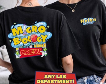 Microbiology Personalized Lab Week Shirt, Medical Lab Science Gift,  Blood Bank, Pathology, Hematology, Cytology, Chemistry, Flow Cytometry