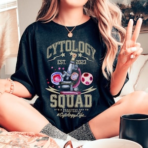 Cytology Squad Group Shirt, Cyto Tech Spring Shirt, Mother&#39;s Day Gift, Cytology Tech Shirt, Cytology Mom Shirt, Scientist Shirt, Lab Shirt