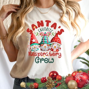RESPIRATORY Crew Group Christmas Shirt, Respiratory Therapist Gifts, Respiratory Nurse Shirt, RT Christmas Shirt, Respiratory Student Shirt