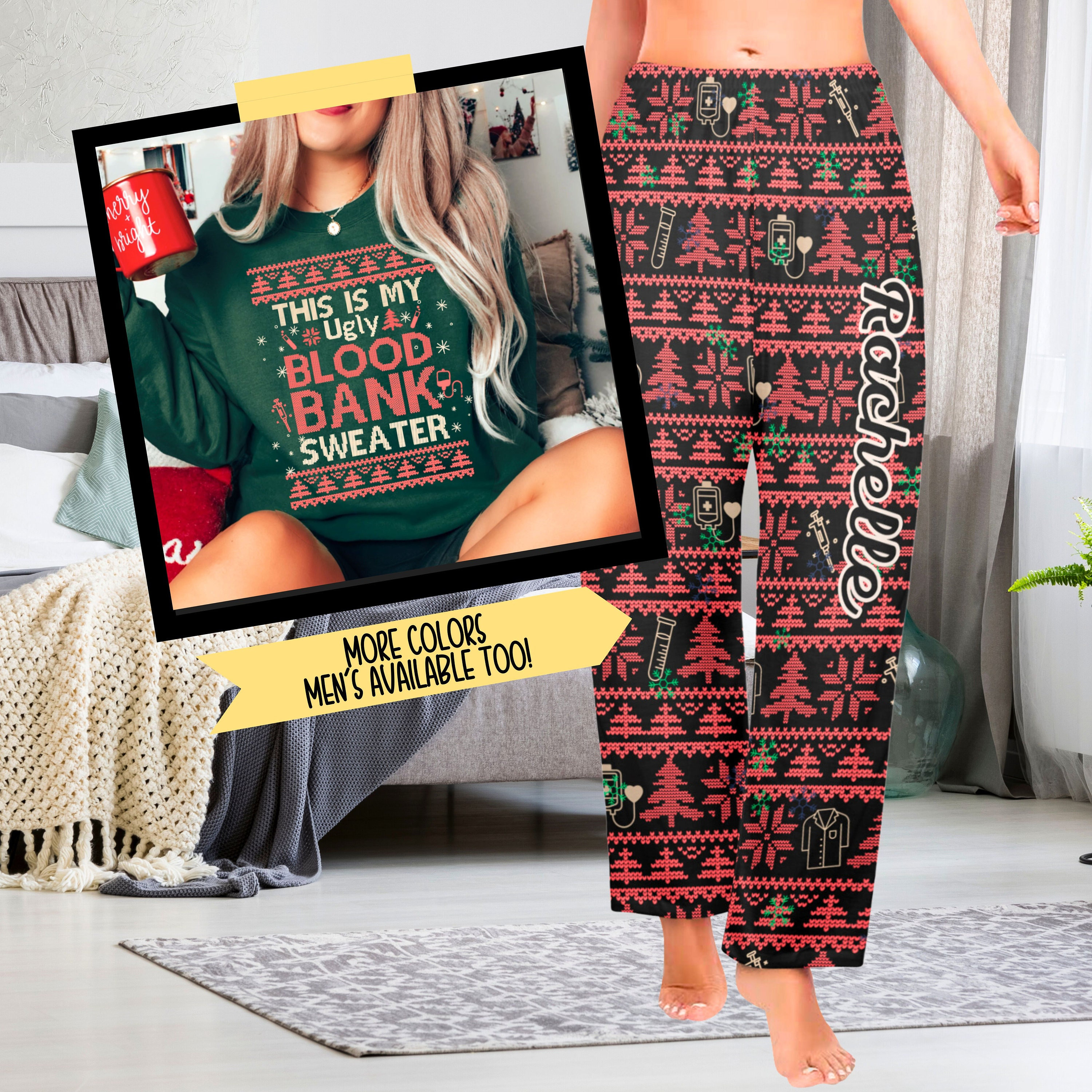 Ugly Sweater Pants Etsy