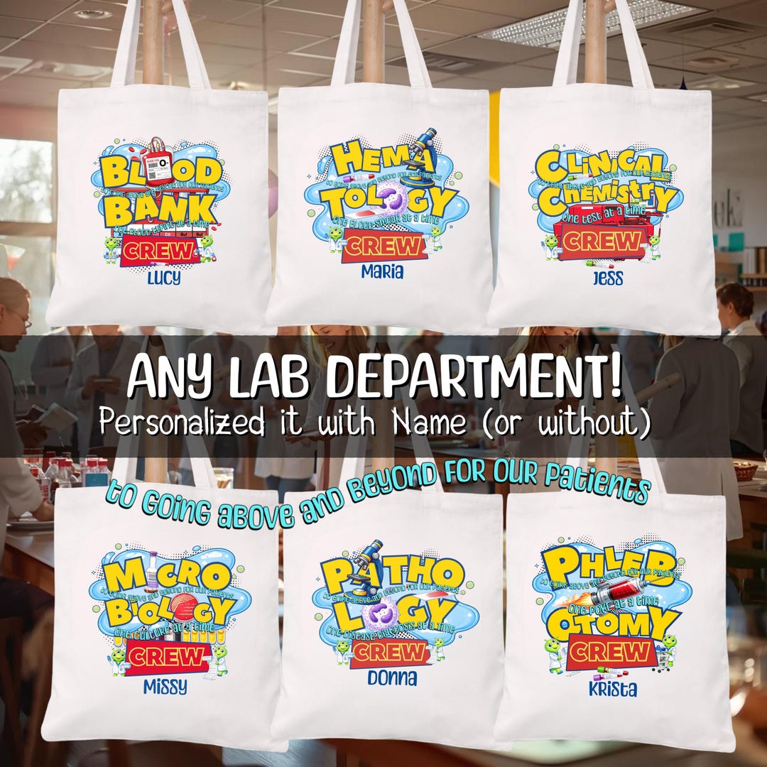 Lab Week Bags Lab Week Tote Bag, Medical Lab Science Gift, Lab Scientist, Blood Bank ...