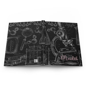 Journal de microscope personnalisé, cahier de doctorants, cadeau de recherche, cadeau d'enseignant STEM, journal de laboratoire personnalisé, cadeau de biologie moléculaire image 6