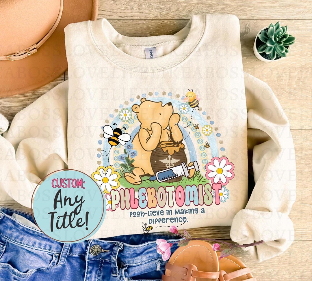 Classic Pooh Lab Sweatshirt Hoodie Long Sleeves Shirt, Medical Lab ...