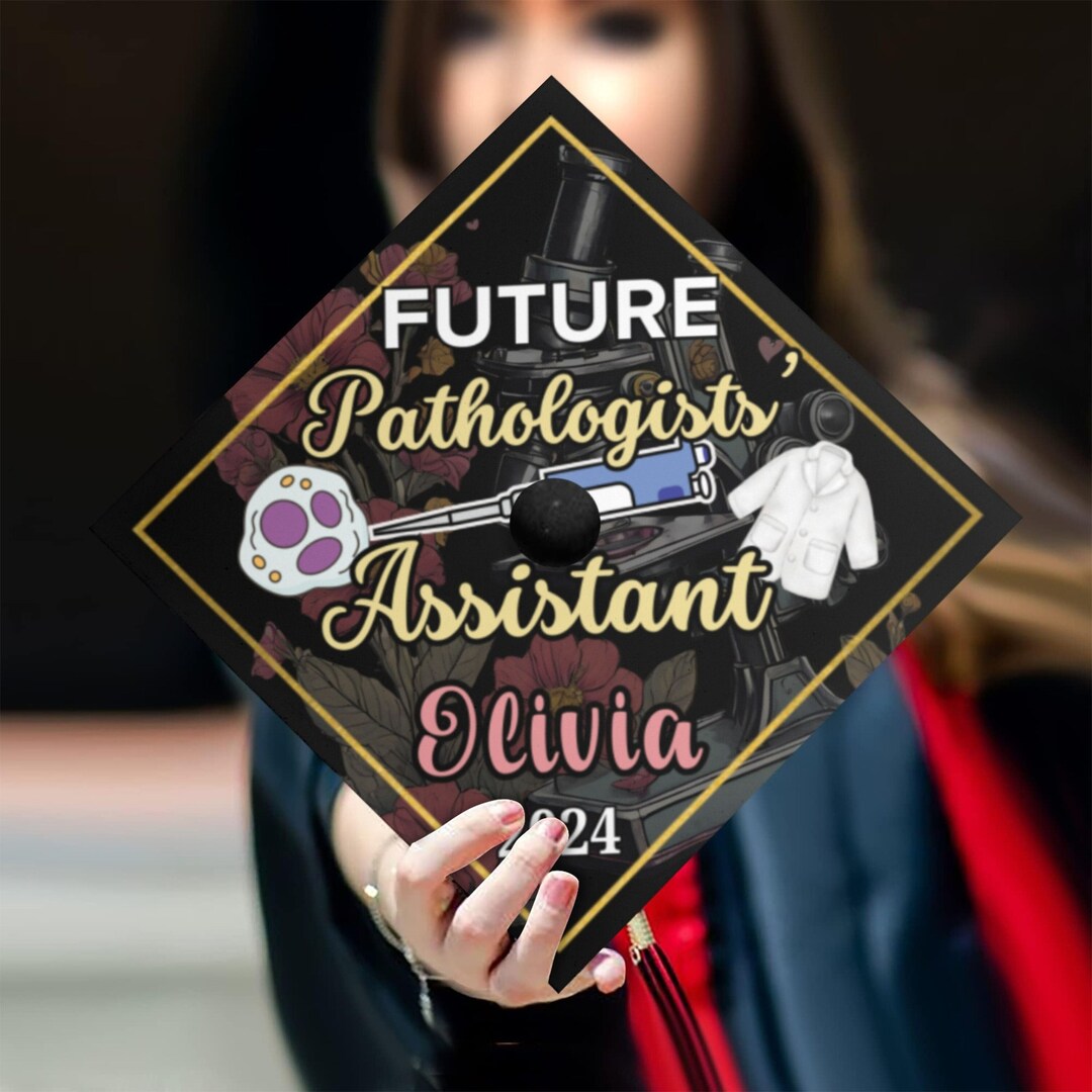Personalized Graduation Cap Topper for Pathology Assistant, Pathologist ...