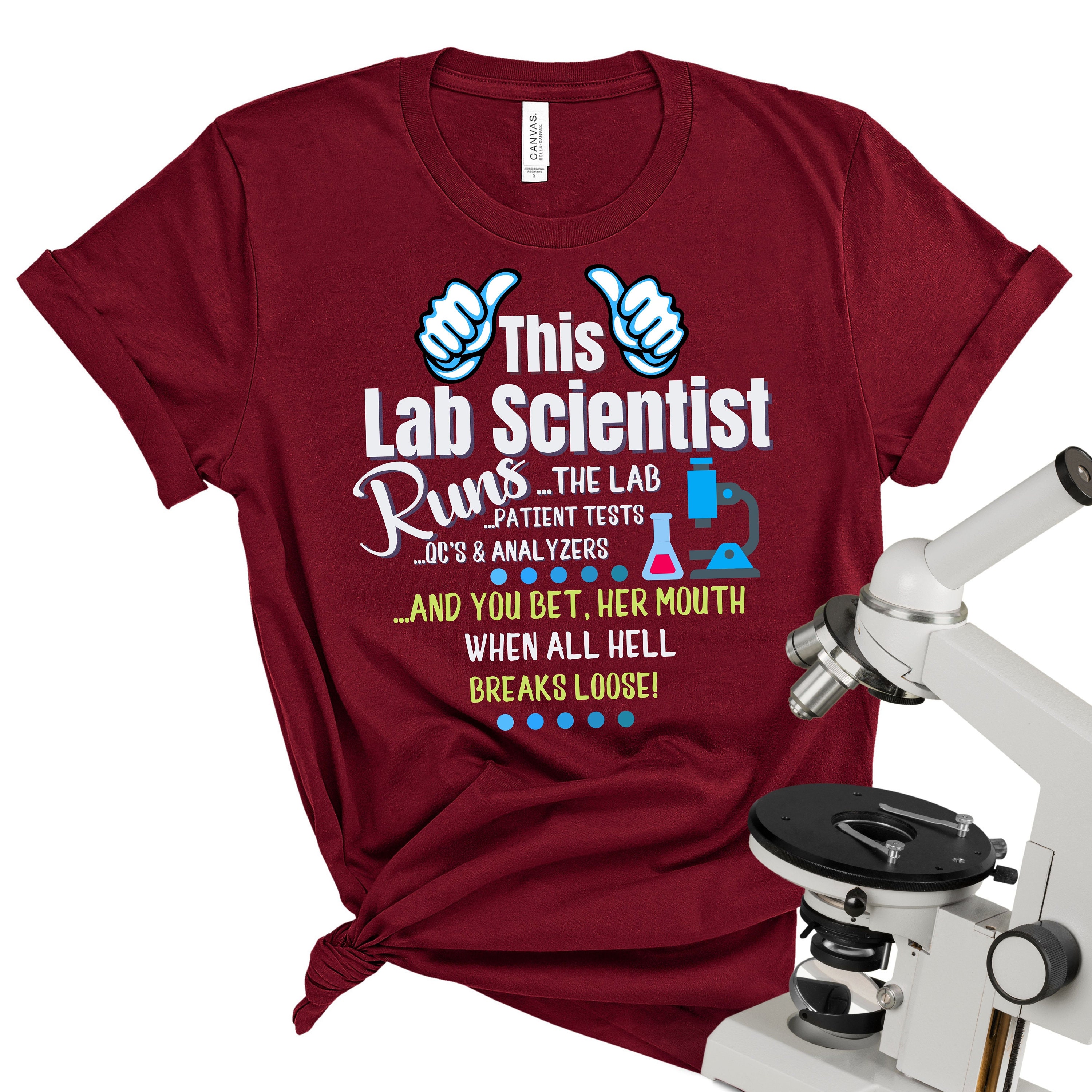 THIS LAB SCIENTIST runs the lab shirt Sassy Lab Tech Shirt Etsy