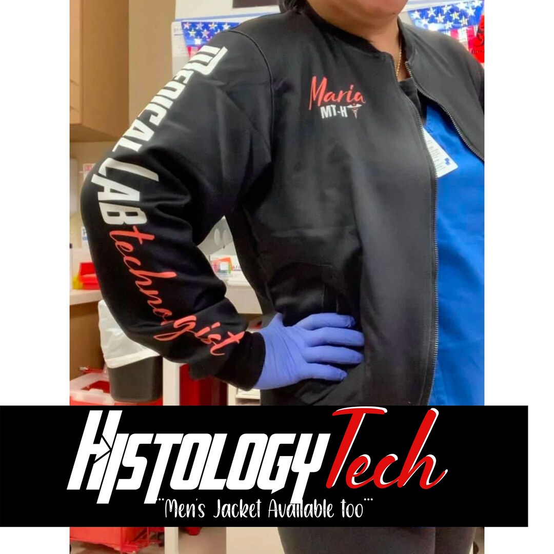 PERSONALIZED HISTOLOGY TECH Bomber Jacket, Histo Tech Jacket, Histology