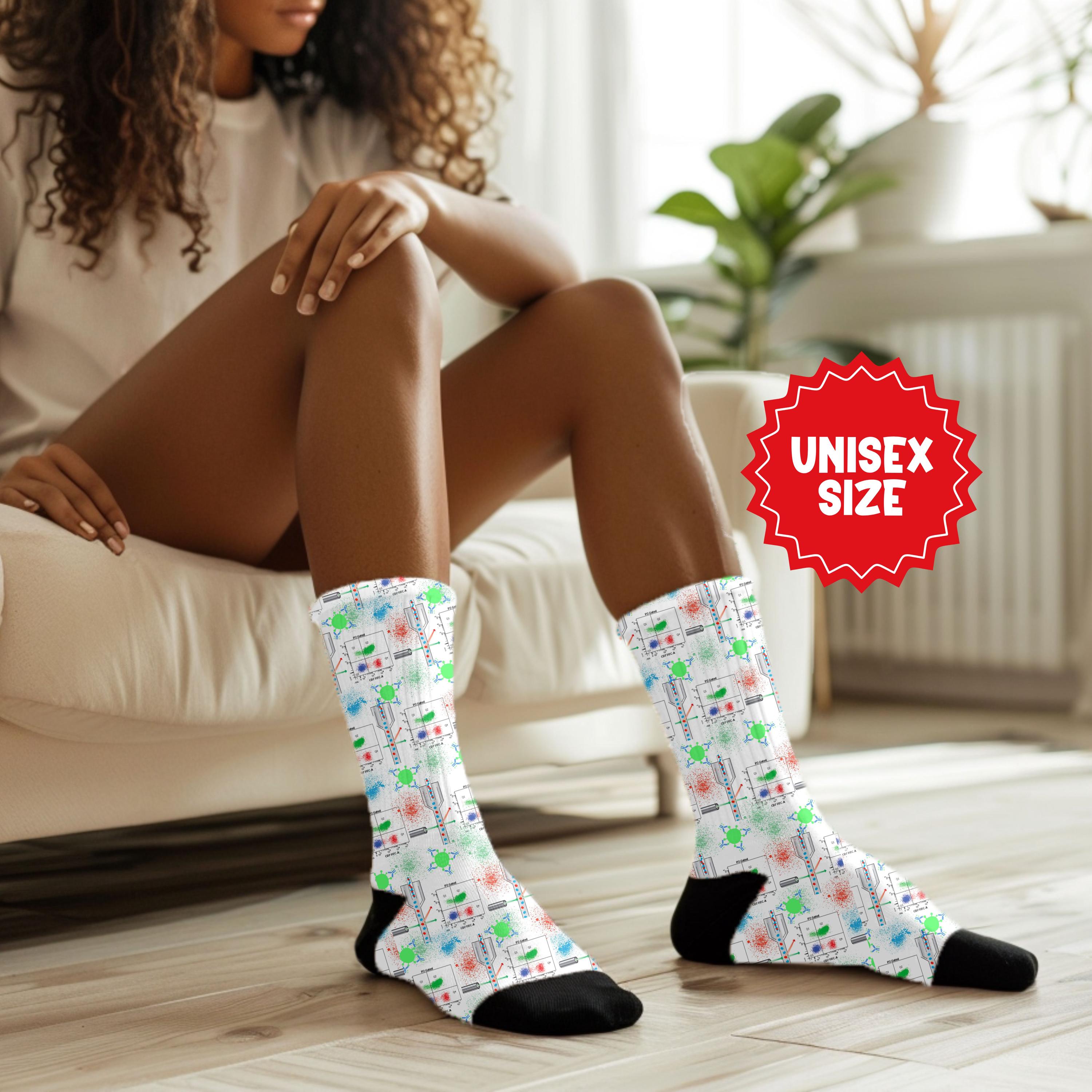 Lab Week Socks Flow Cytometry Socks, Medical Lab Science Lab Week Sock, Flow Cytology ...