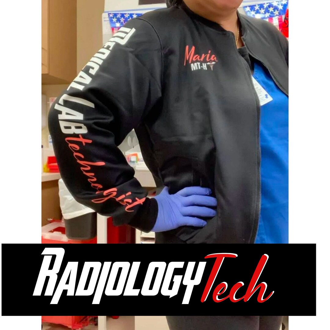 Personalized Radiology Tech Bomber Jacket, Radiology Jacket, Radtech