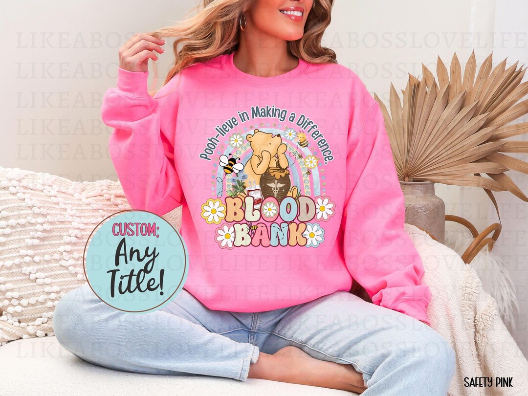 Any Title Classic Pooh Lab Sweatshirt Hoodie Long Sleeves Shirt ...