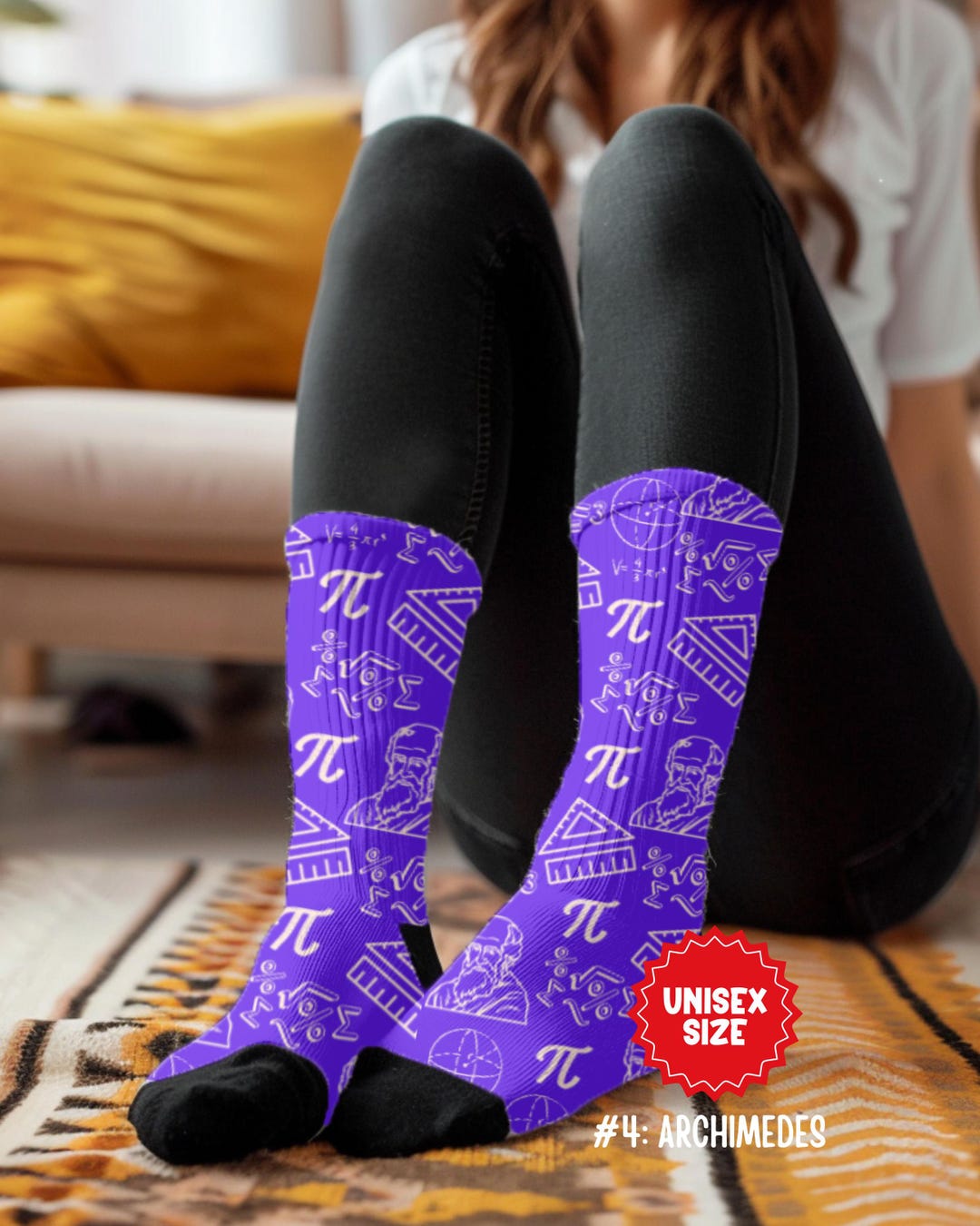 Archimedes Math Socks, Math Teacher Appreciation Gifts, New Teacher ...