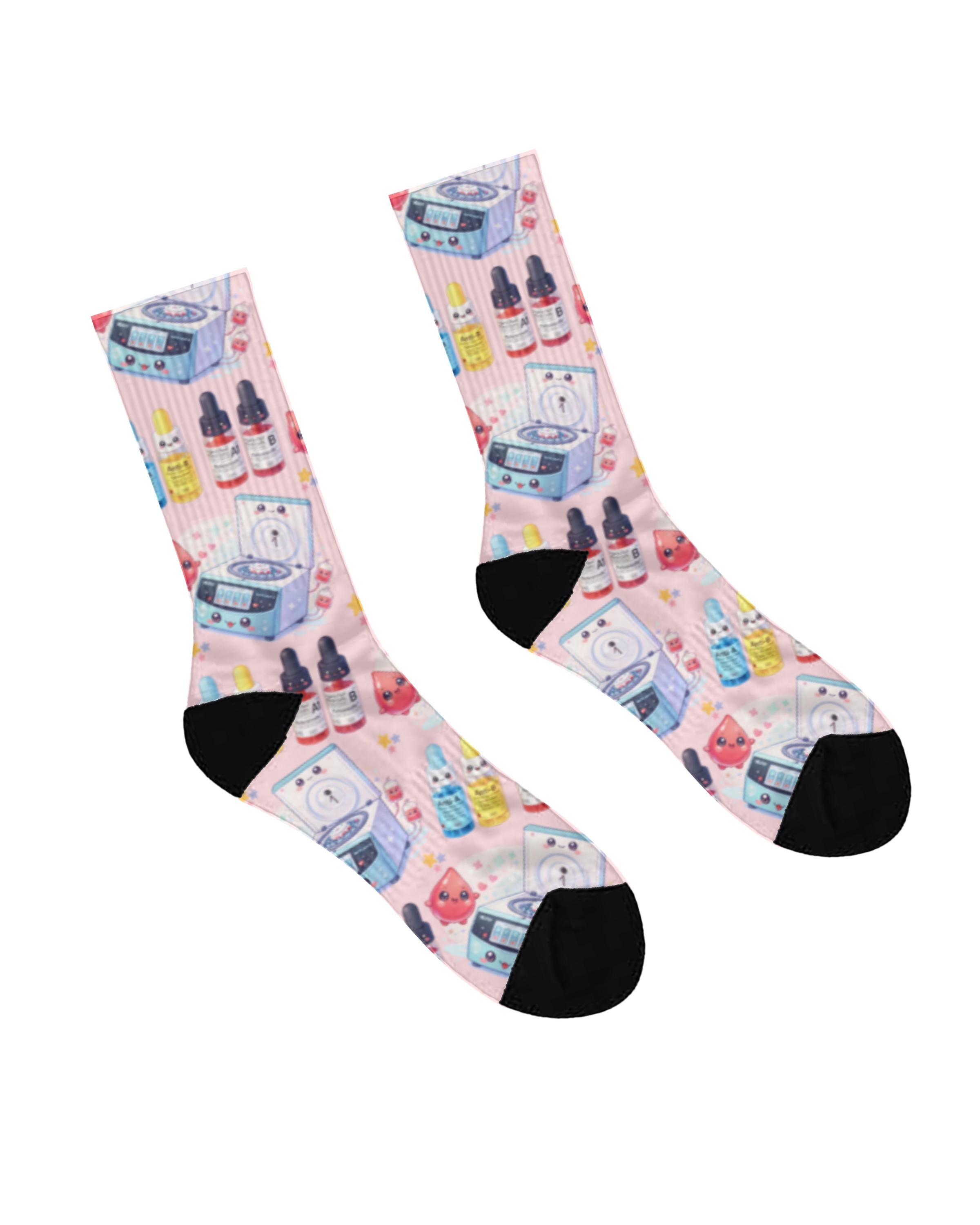 Lab Week Socks Blood Bank Socks, Medical Lab Science Graduation Gift, Lab Week ...