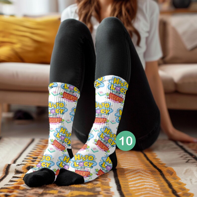 Lab Test Sock FLOW CYTOMETRY Socks, Medical Lab Science Gift, Lab Scientist, Lab ...