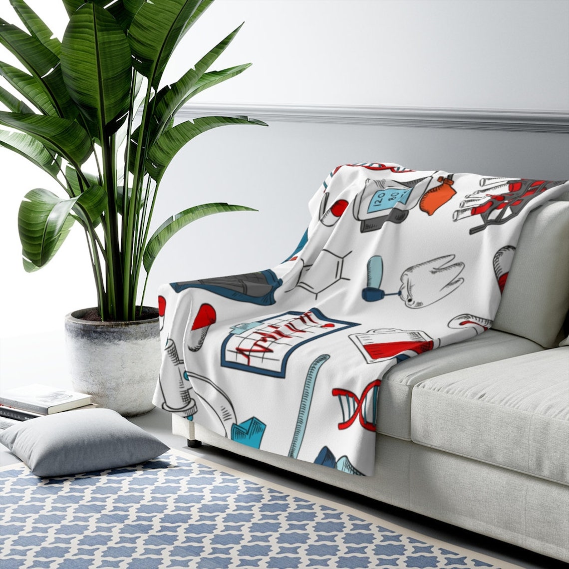 LAB SCIENCE BLANKET Lab Tech Gift Med Tech Graduation Etsy