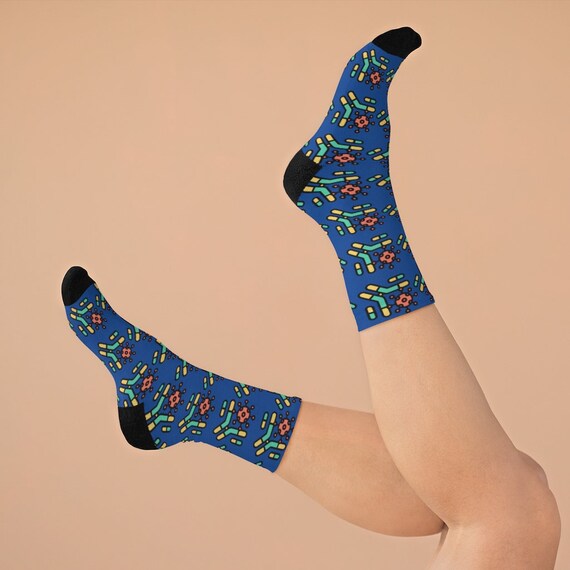 Medical Laboratory Science Socks IMMUNOLOGY SOCKS, Medical Lab Science Graduation Gift, Laboratory,  Steminist, Women In Science, Phd Student Gift, Science Socks, Lab Week 