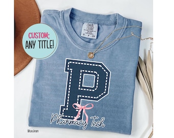 Comfort Colors Pharmacy Tech Shirt, Pharmacy Technician Coquette, New Pharmacist Gifts, Pharmacy Student Graduation Gift, Pharmacy Shirt