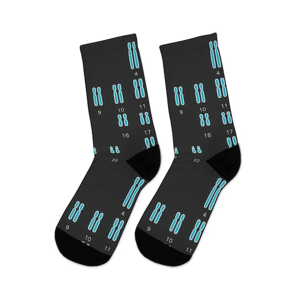 HUMAN KARYOTYPE SOCKS, Chromosome Socks, Dna Socks, Genetics Socks, Science Socks, Biology Socks, Medical Student Gift, Lab Scientist Gift