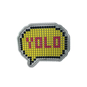 YOLO Novelty Hook and loop Patch from Custom Crowns™ Tactical Morale Paintball - PVC Rubber | Works with Our Baseball Caps!