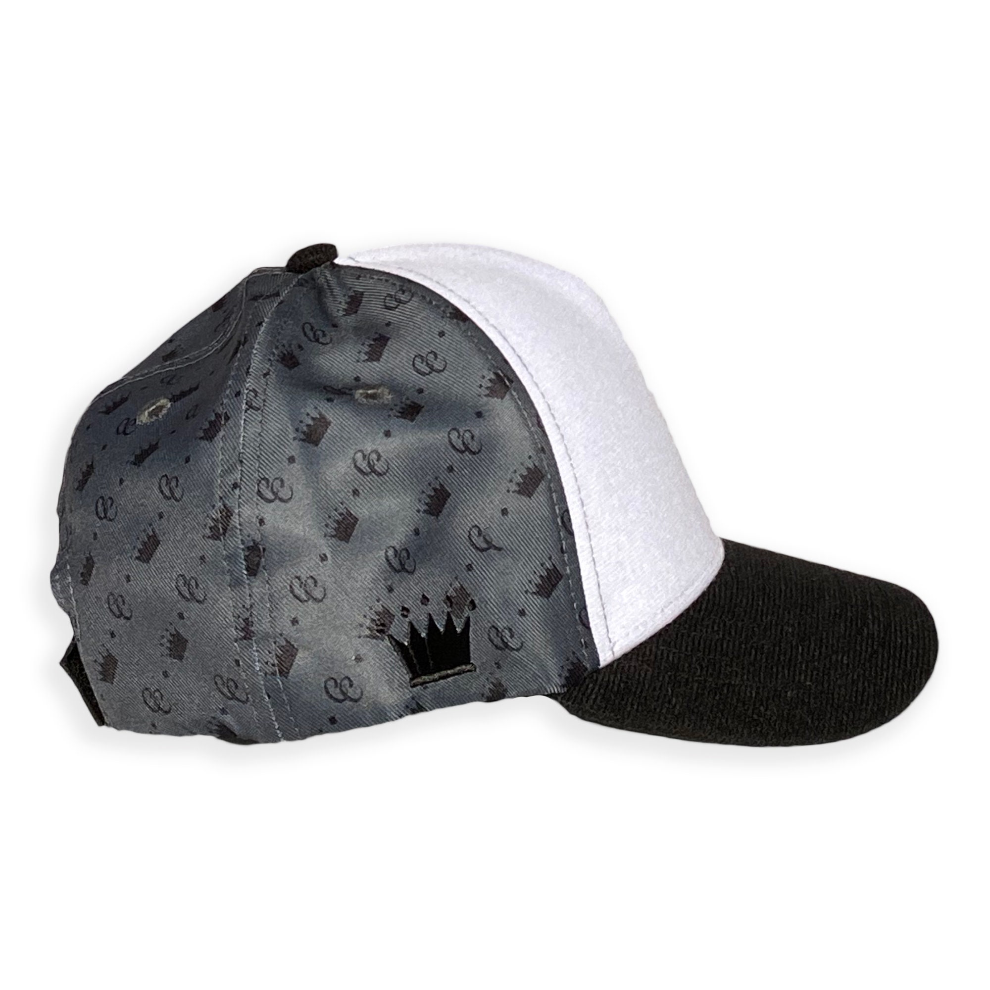 Kids Trucker Baseball Tactical Hat From Custom Crowns™ in Grey