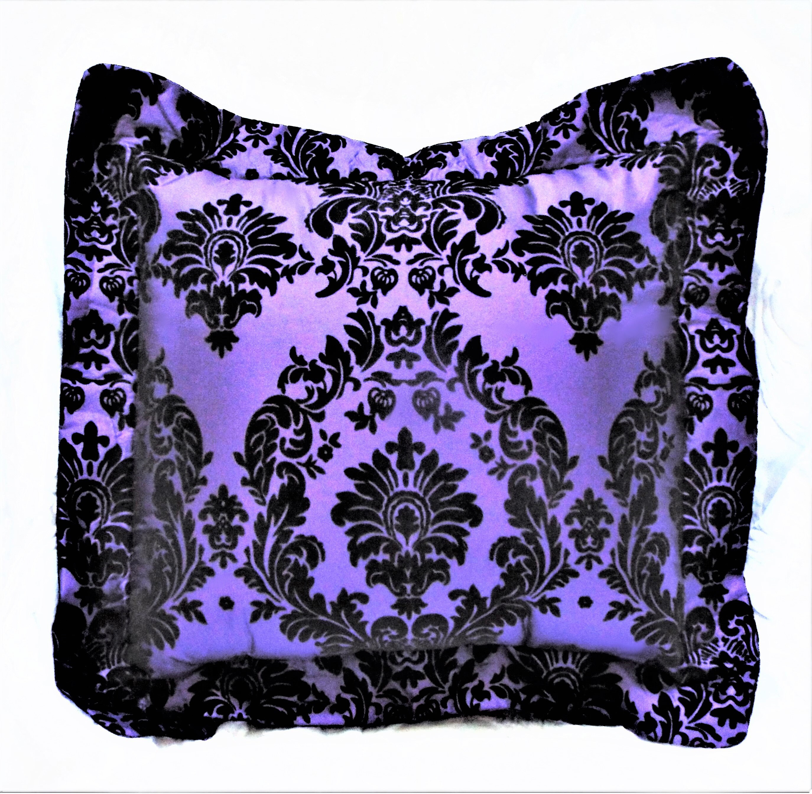 Purple Gothic Throw Pillow/Gothic Decor/Halloween Decor/Witch Etsy