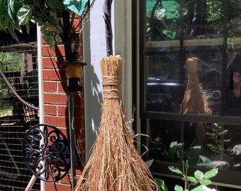 Limited Quantity! ALTAR/ Home decor brooms/Winter Sage Primitive Brooms/Twisted Witch Besom/Natural Knot/Primitive Broom/Witch Gifts