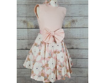 salmon flower girl dresses
