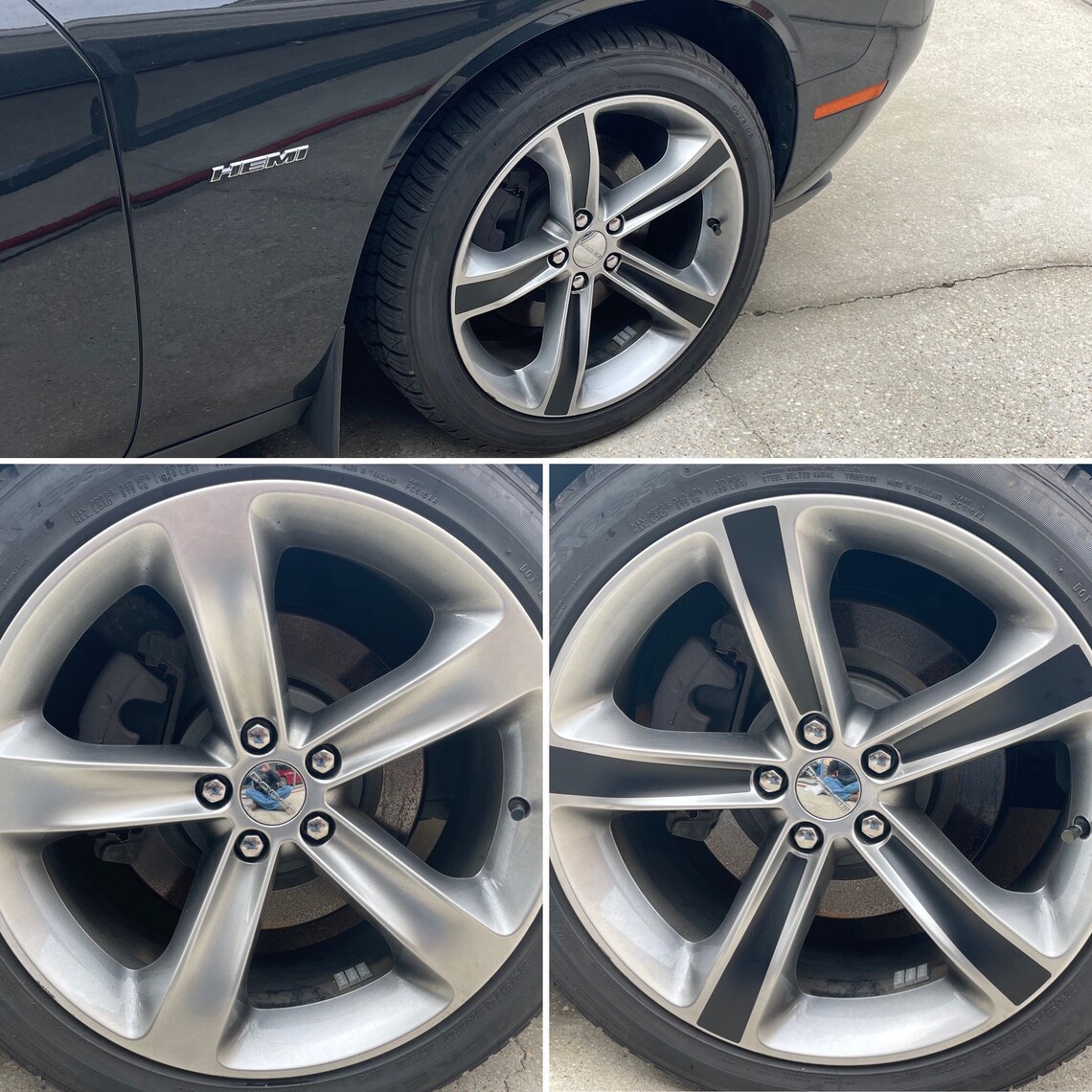Vinyl Wheel Blackout Overlays for Dodge Challenger 2015-2019 