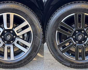 Vinyl Wheel Blackout Overlays for Toyota 4Runner Limited 20&quot; Wheels with reveal 2014-2022 | 8 Colors