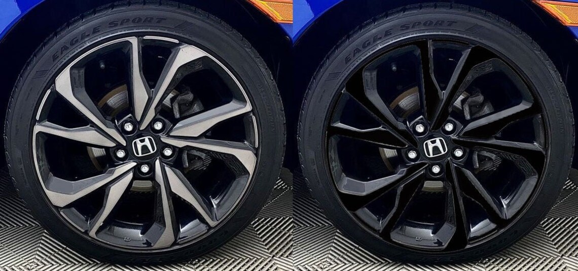 Vinyl Wheel Overlays for Honda Civic Sport 2016-2021 Gloss image 1