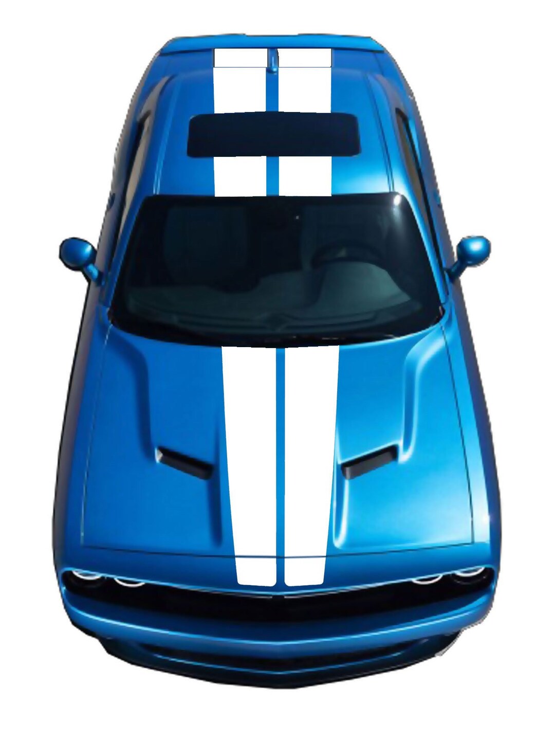 Tapered Vinyl Racing Stripes Kit for Dodge Challenger Etsy
