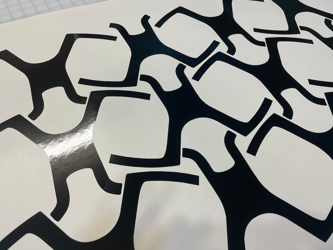 Wheel Blackout Overlays Jeep Wrangler Rubicon Vinyl Decals